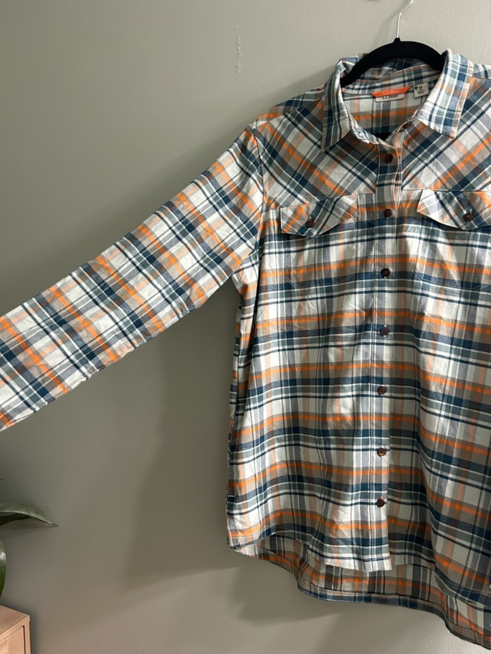 L.l. Bean Men's Katahdin Performance Flannel Shirt, Traditional Fit - Picture 6 of 9